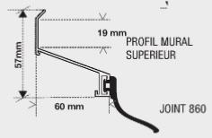 Kit profil mural inf blanc 4 ml