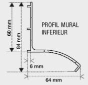 Kit profil mural inf blanc 4 ml