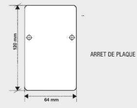 Kit 5 arrêts de plaque gris